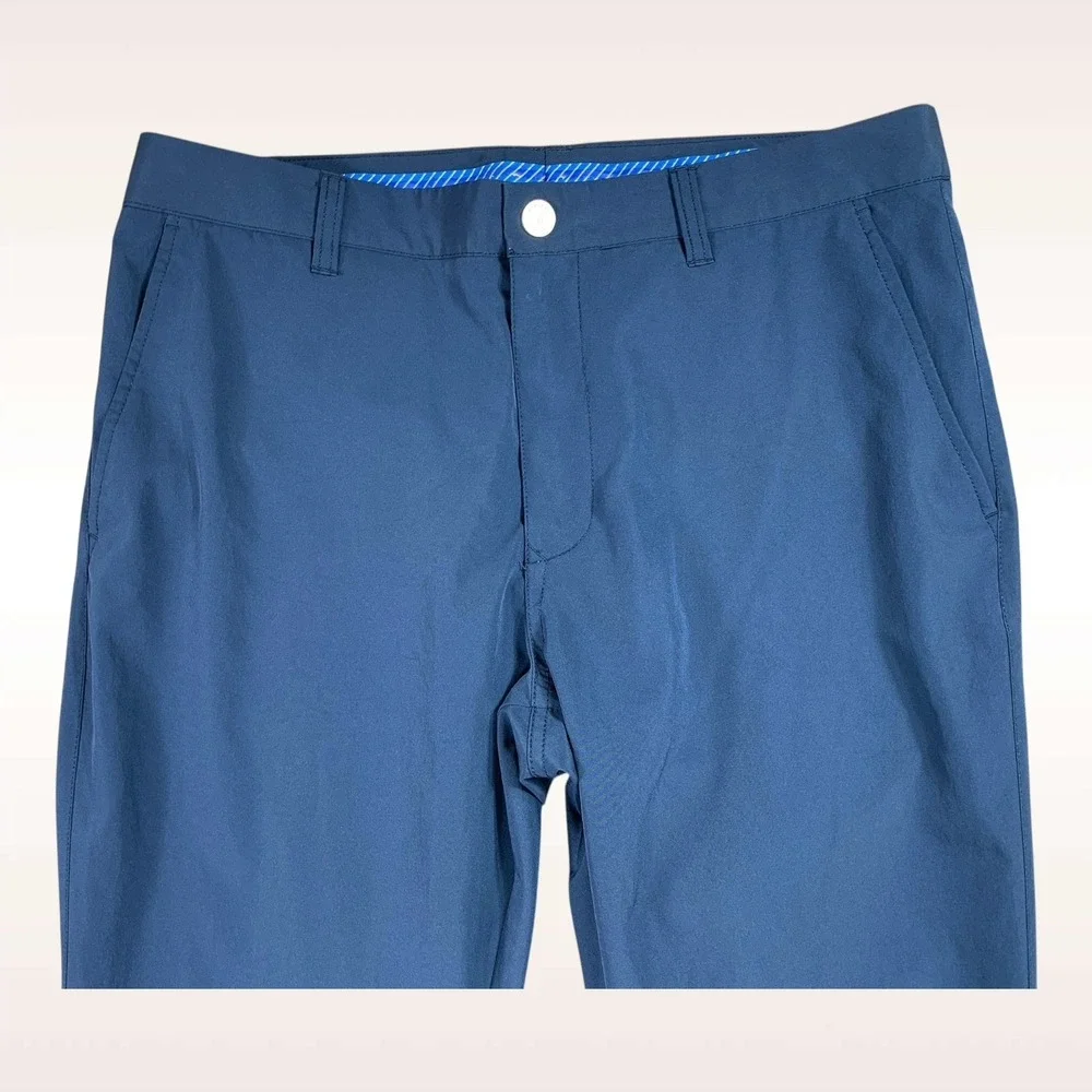 Bonobos Golf Pant Mens 34x29 Blue‎ Tailored Grip Waistband Wicking Stretch